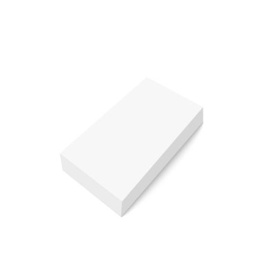 Gerçekçi boş karton paketleme kutusu