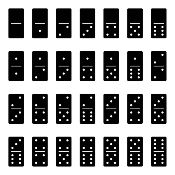 多米诺骨牌的向量集 — 图库矢量图片
