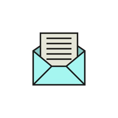 Vektör zarfı simgesi