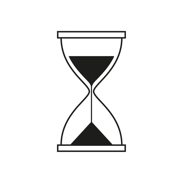 Reloj de arena icono vectorial. — Archivo Imágenes Vectoriales