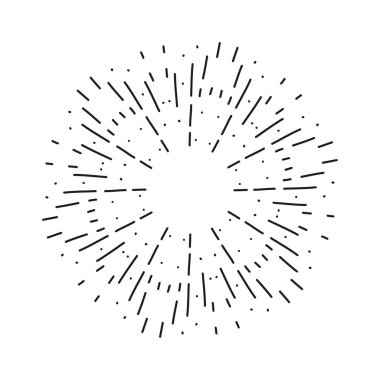 Vintage patlamış ışık ışınları.