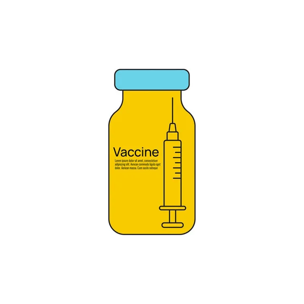 Icône vectorielle de la seringue médicale — Image vectorielle