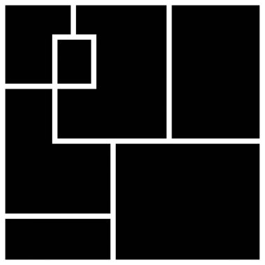 Fotoğraf kolajı şablonları.