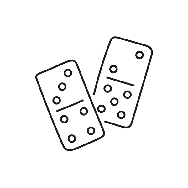 Dominoes vector icon — Stock Vector