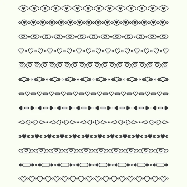 Dividers vector set geïsoleerd. — Stockvector