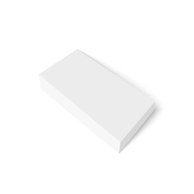 Gerçekçi boş karton paketleme kutusu