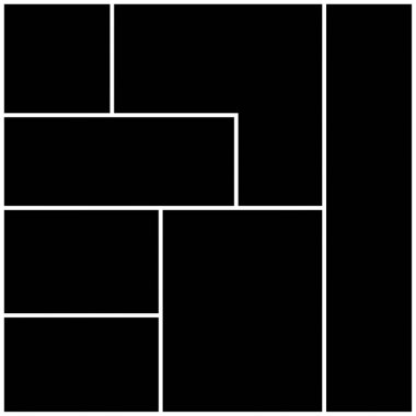 Fotoğraf kolajı şablonları.