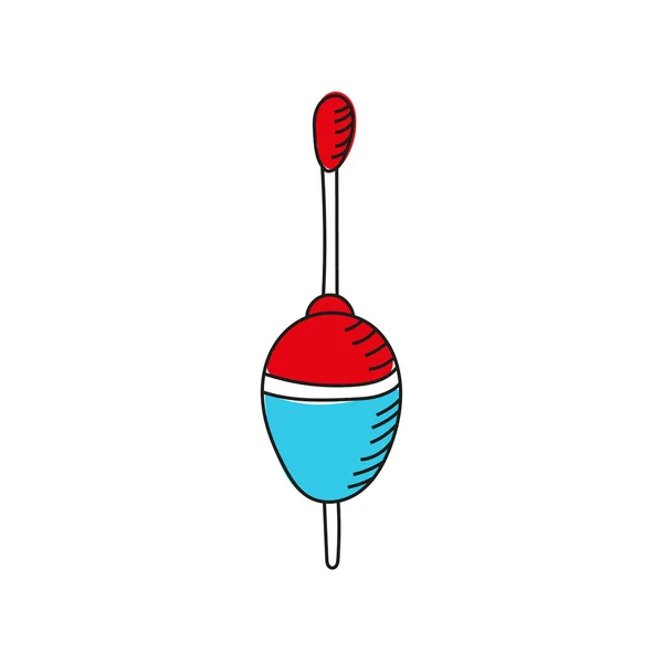 Vektor ručně kreslené ryby float. — Stockový vektor
