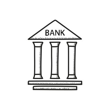 Banka oluşturma vektör simgesi