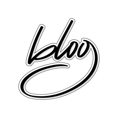 Vektör el yazısı kelime günlüğü.