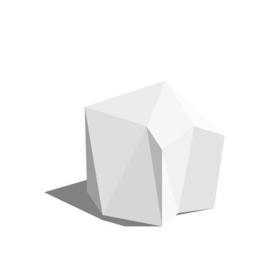 Soyut çokgen geometrik şekil.