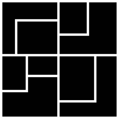 Fotoğraf kolajı şablonları.