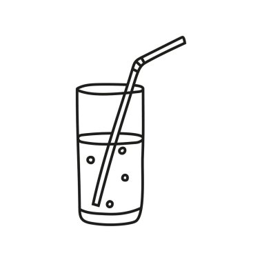 Elle çizilmiş camın vektör çizimi