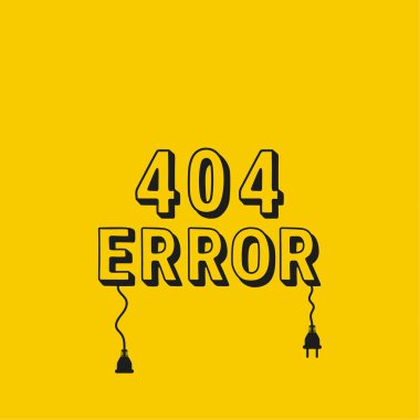404 bağlantı hatası. Vektör soyut arkaplanı