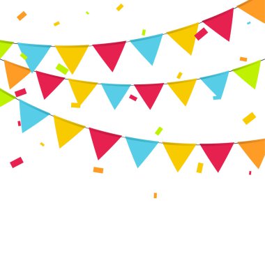 Bayraklı karnaval çelengi