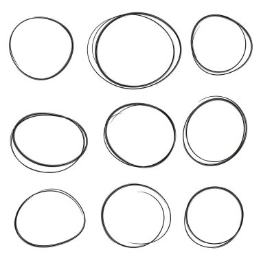 El çizilmiş ovalleri ayarla