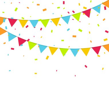 Bayraklı karnaval çelengi