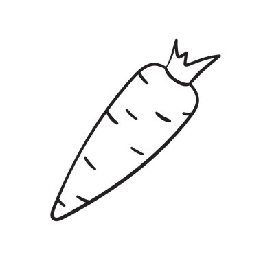 Vektör havuç simgesi