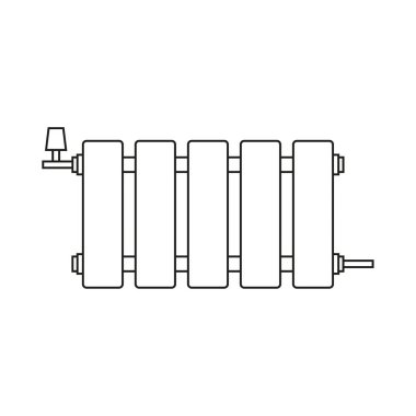 Vektör simgesi ısıtma radyatörü