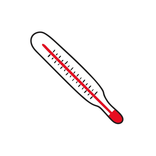 Icono vectorial del termómetro de mercurio — Archivo Imágenes Vectoriales