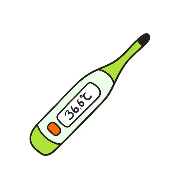 Electronic thermometer vector icon — Stock Vector