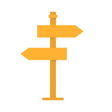 Yönlendirme işaretleyici vektör simgesi