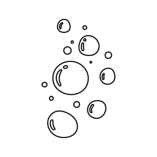 Ručně kreslené mýdlové bubliny. — Stockový vektor