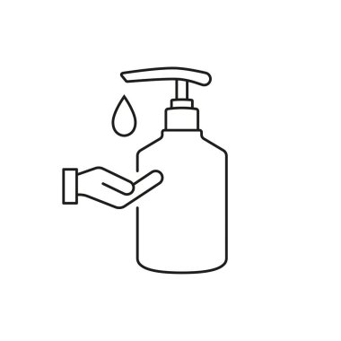 Vektör simgesi el dezenfektanı