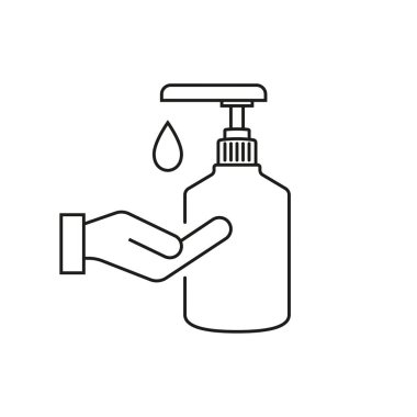 Vektör simgesi el dezenfektanı