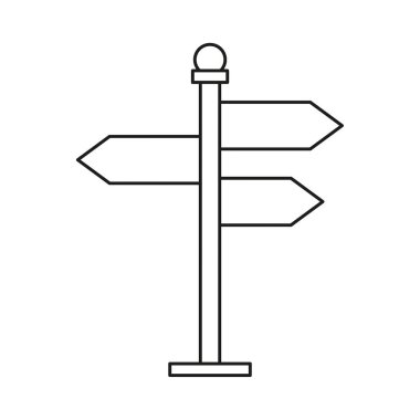 Yönlendirme işaretleyici vektör simgesi