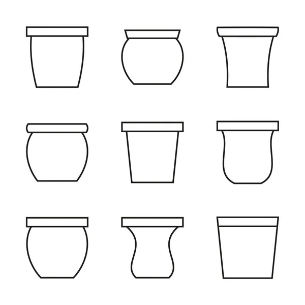 Flowerpot vector icon — 스톡 벡터