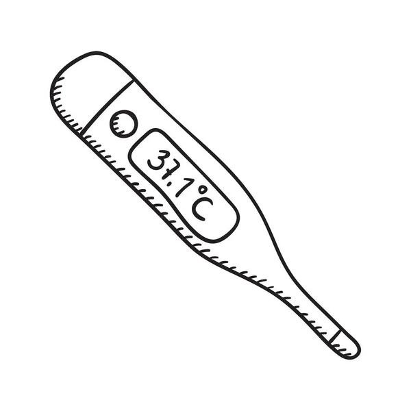 Иконка вектора электронного термометра — стоковый вектор