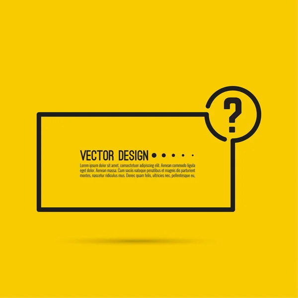 Icono signo de interrogación. — Vector de stock