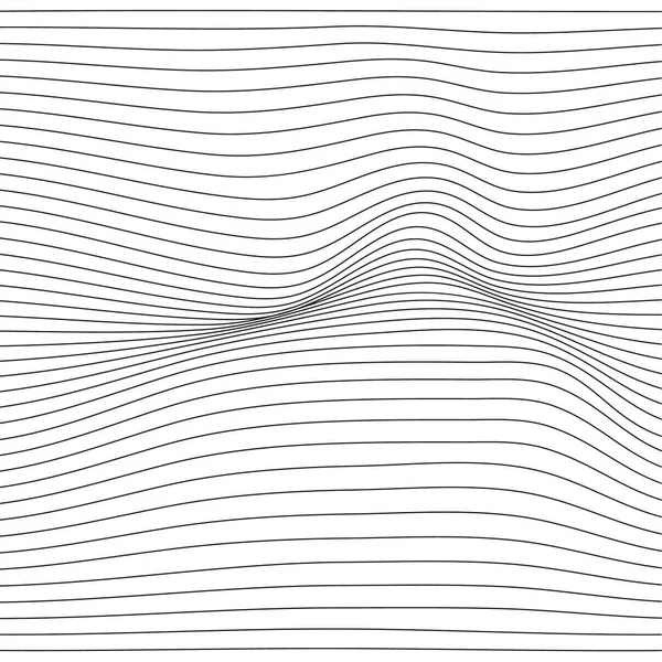 歪み波モノクロテクスチャ. — ストックベクタ