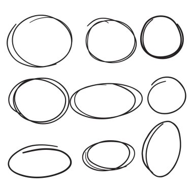 El çizilmiş ovalleri ayarla.