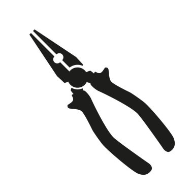 Kapalı pense vektör simgesi