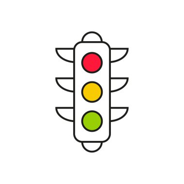 Trafik ışığı ile soyut arkaplan.