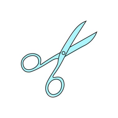 Vektör makas simgesi.