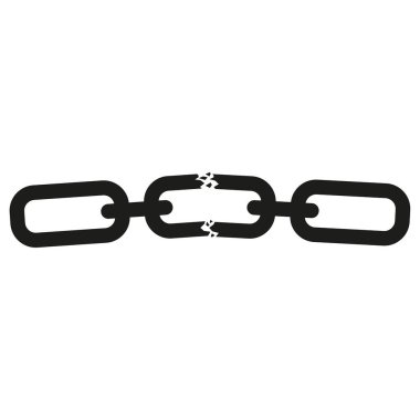 Kırık zincir simgesi.