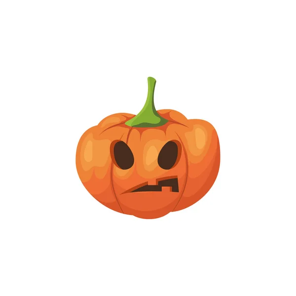 Halloween calabaza de miedo. — Archivo Imágenes Vectoriales