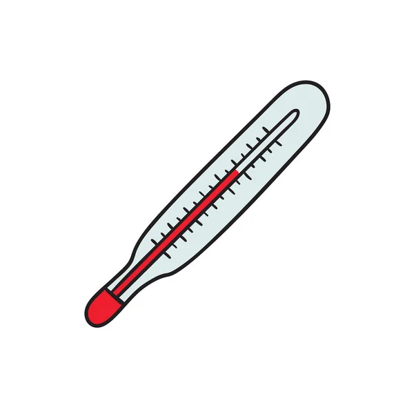 Icône vectorielle du thermomètre au mercure — Image vectorielle