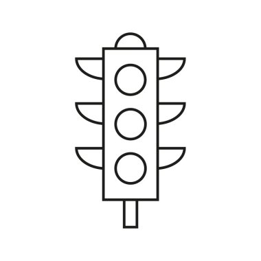 Trafik ışığı ile soyut arkaplan.