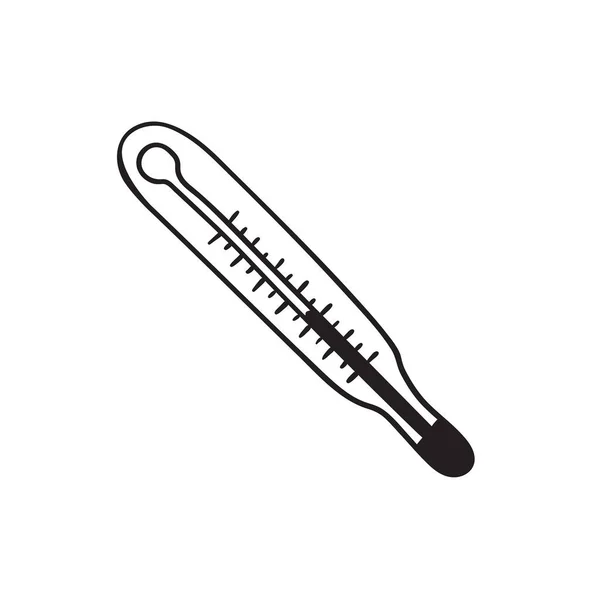 Cıva termometrenin vektör simgesi — Stok Vektör