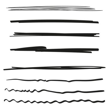 El çizilmiş vektör kümesi altı çizili.