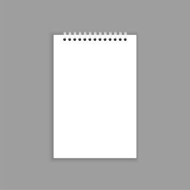 Blank notebook clipart