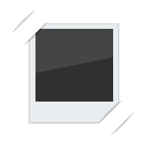 Polaroid foto rámeček s úchyty — Stockový vektor