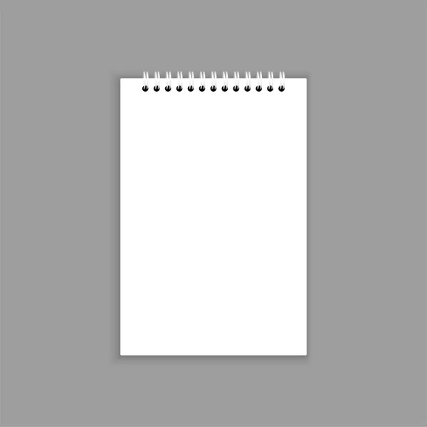 Blank notebook — Stock Vector