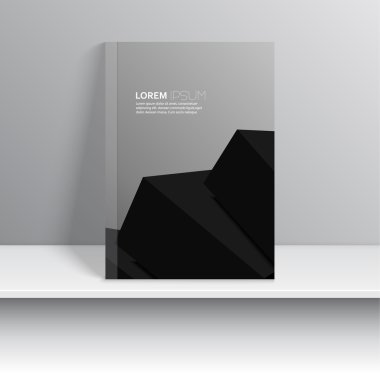 Dergi kapağı gri gölgeler bir raf üzerinde duran.