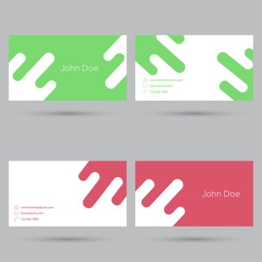 Trendy kartvizit şablonu.