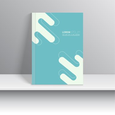 Eğri çizgiler, noktalı çizgiler ile Dergi kapağı